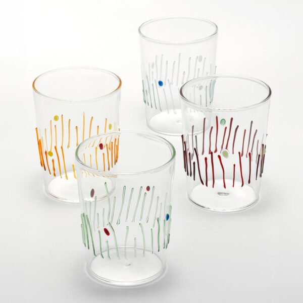 ZAFFERANO Set of 4 Stagioni Glass Tumblers